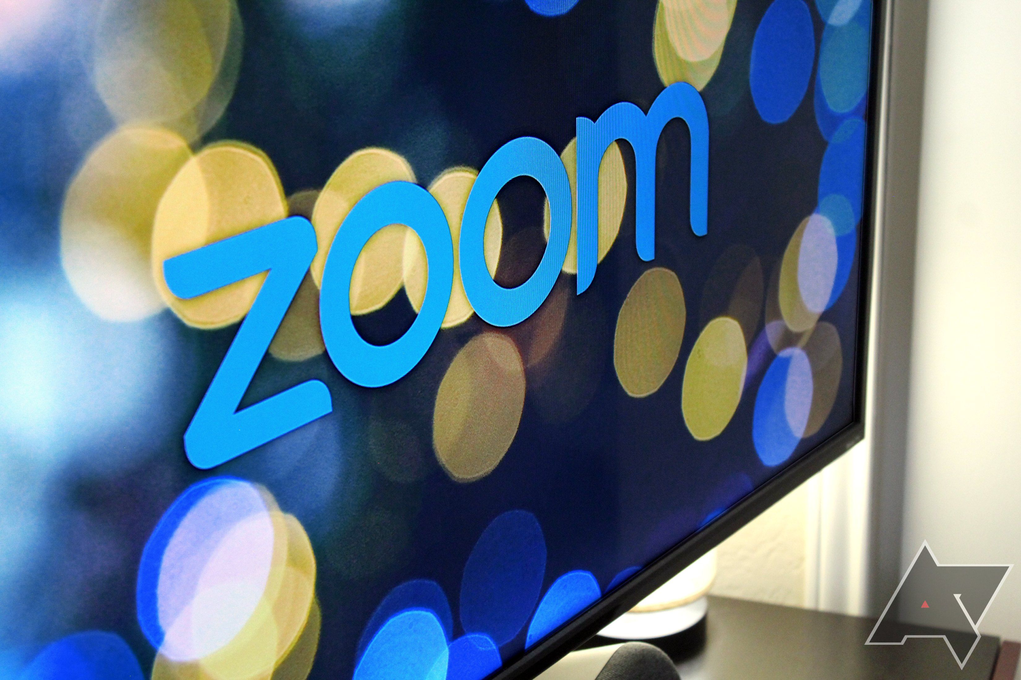 zoom logo on tv side angle
