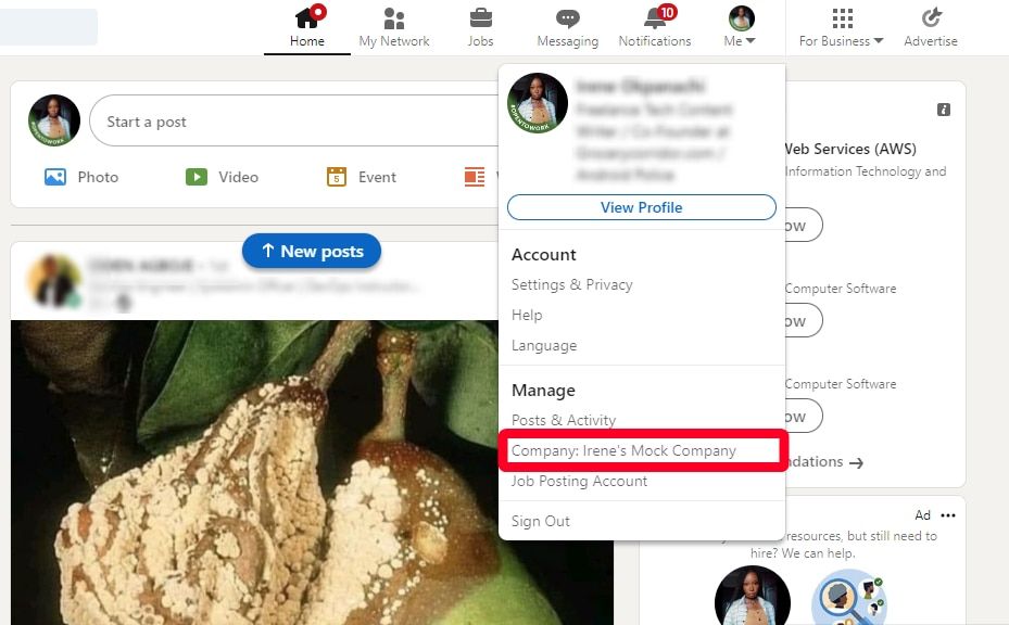 how to post on linkedin for job