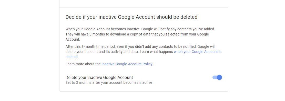 How to set up Google's Inactive Account Manager