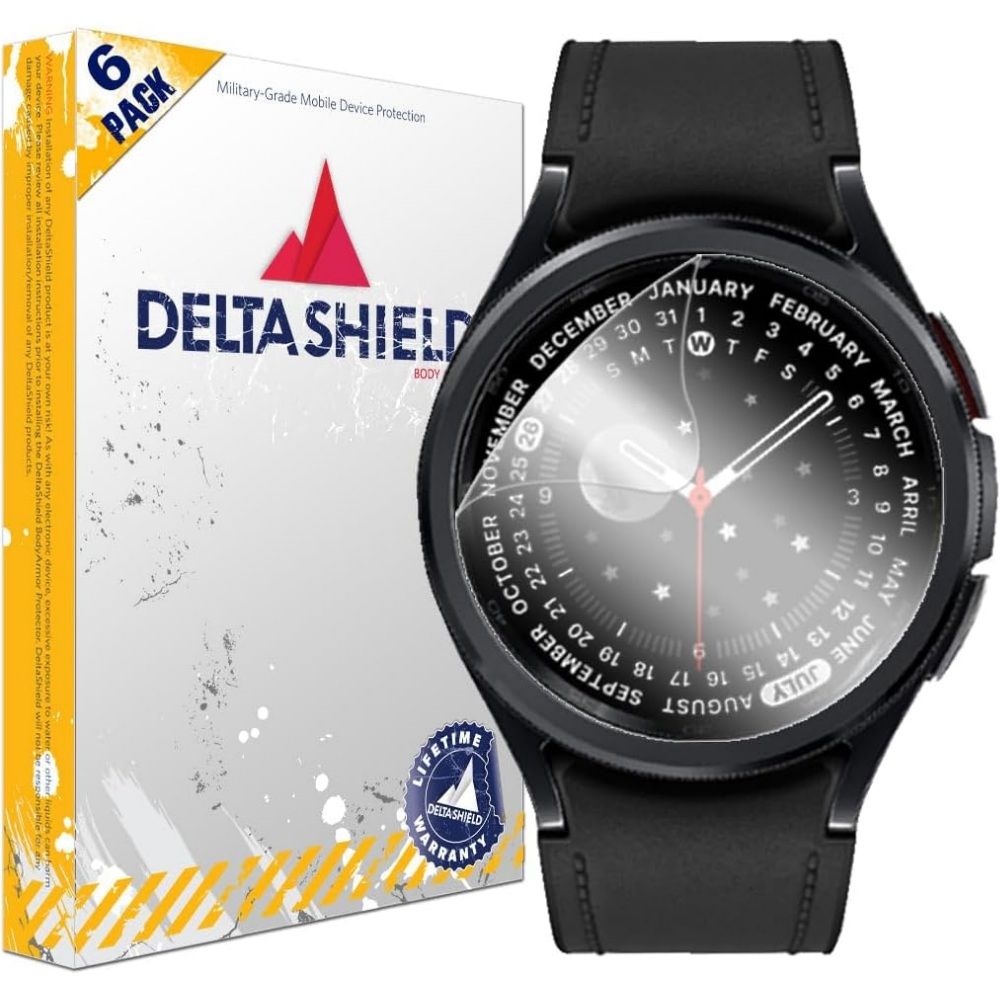 deltashield screen protector for 43mm galaxy watch 6 classic