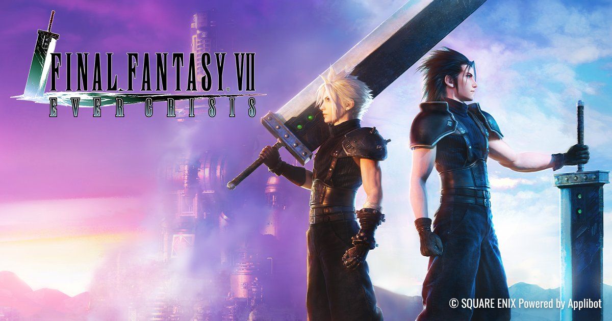 Cloud and Zack featured wallpaper for Final Fantasy VII: Ever Crisis promo art
