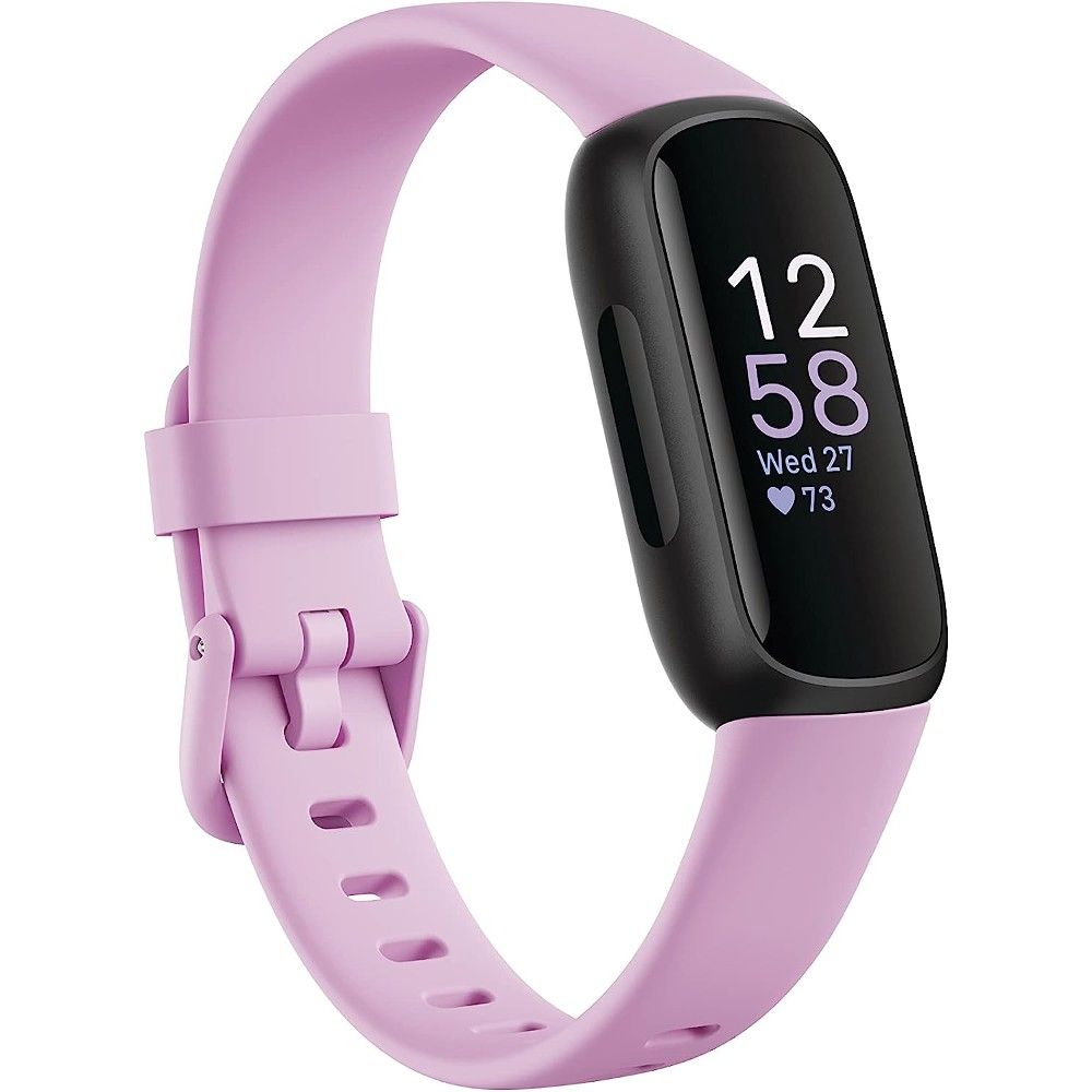 Pink Fitbit Inspire 3 on a white background