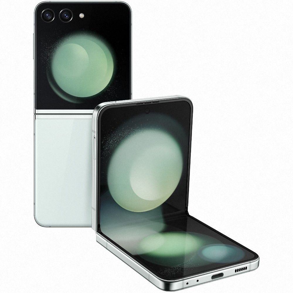 Galaxy-z-flip-5-mint-both-sides-