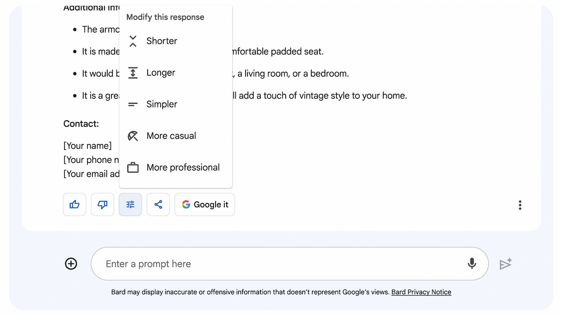 google-bard-modify-response/