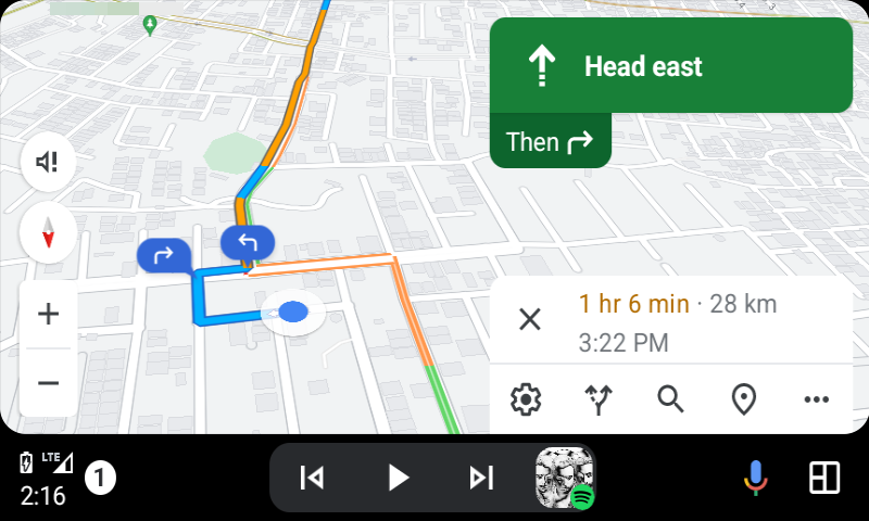 Google Maps Rolls Out Redesigned Sidebar On Android Auto