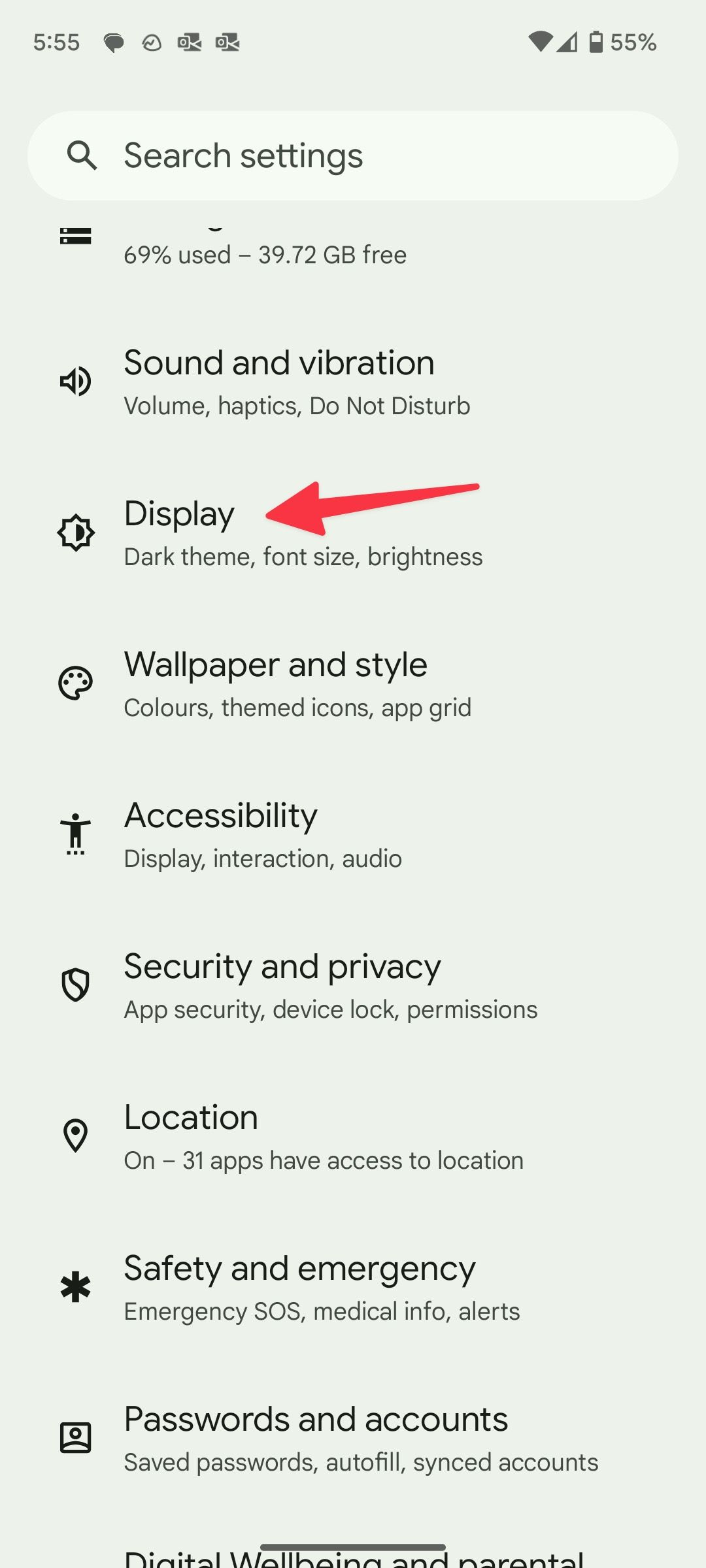 increase touch screen sensitivity android