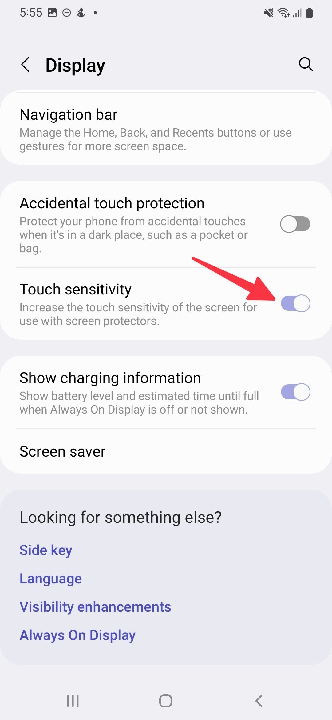 How to change touch sensitivity on Android