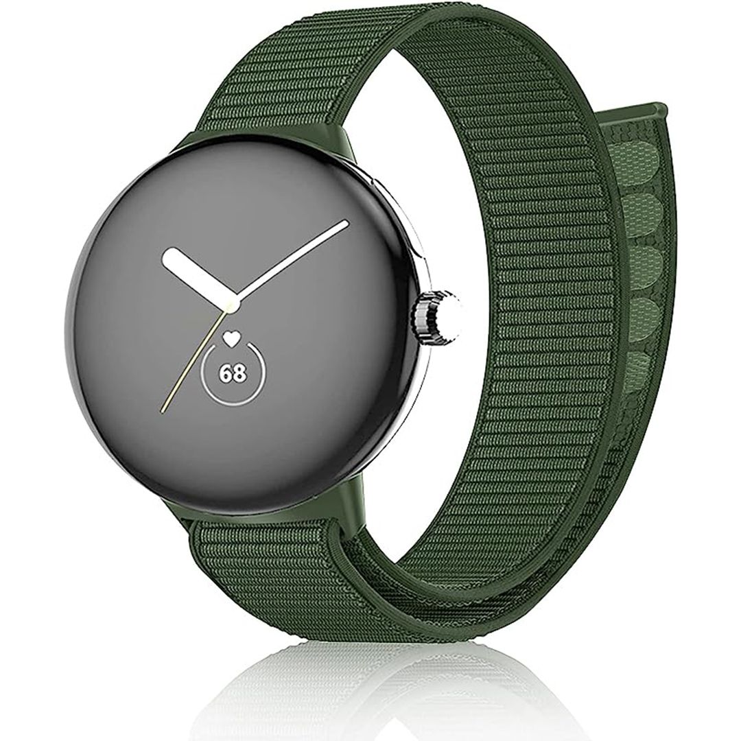 kytuwy stretchy nylon band for the pixel watch on a white background