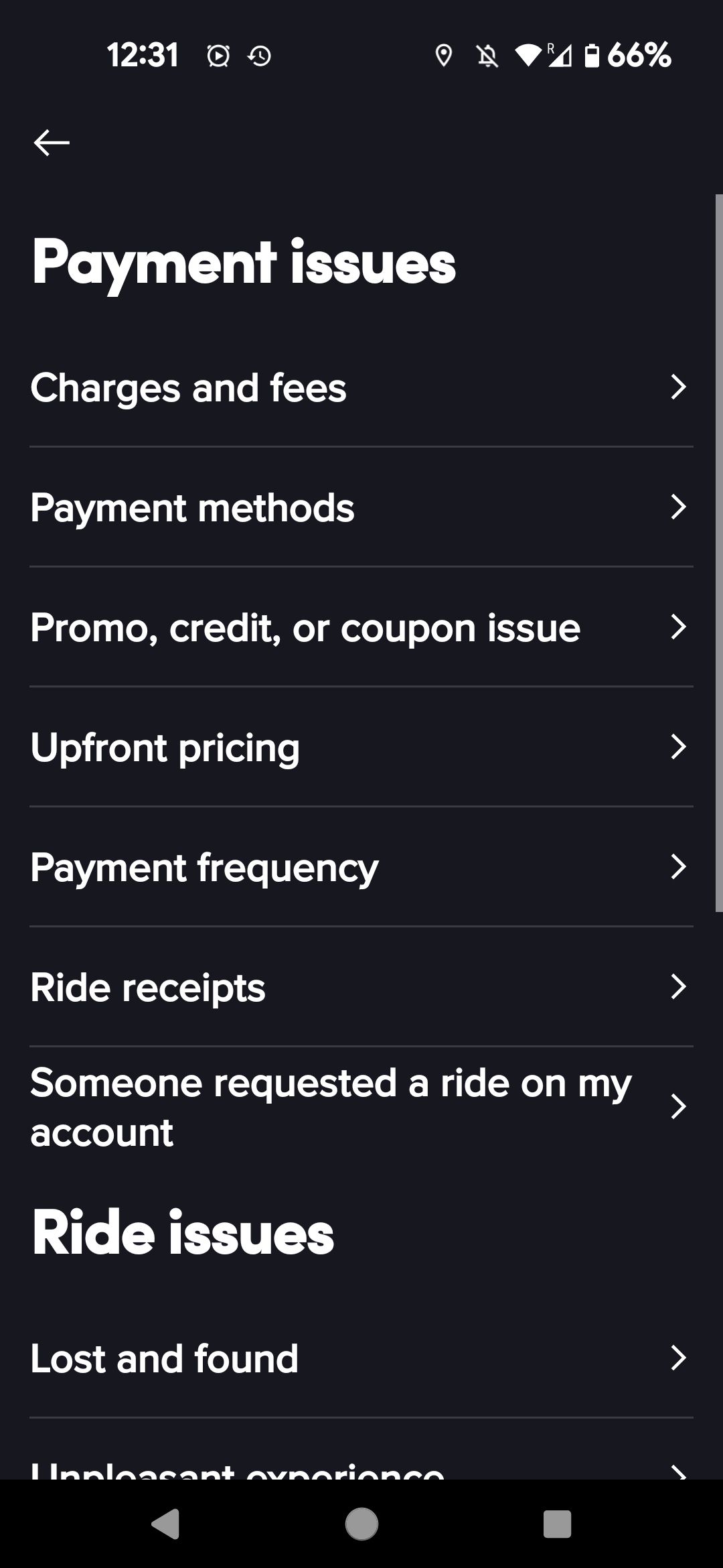 Lyft How to contact customer service in the app, online or by phone