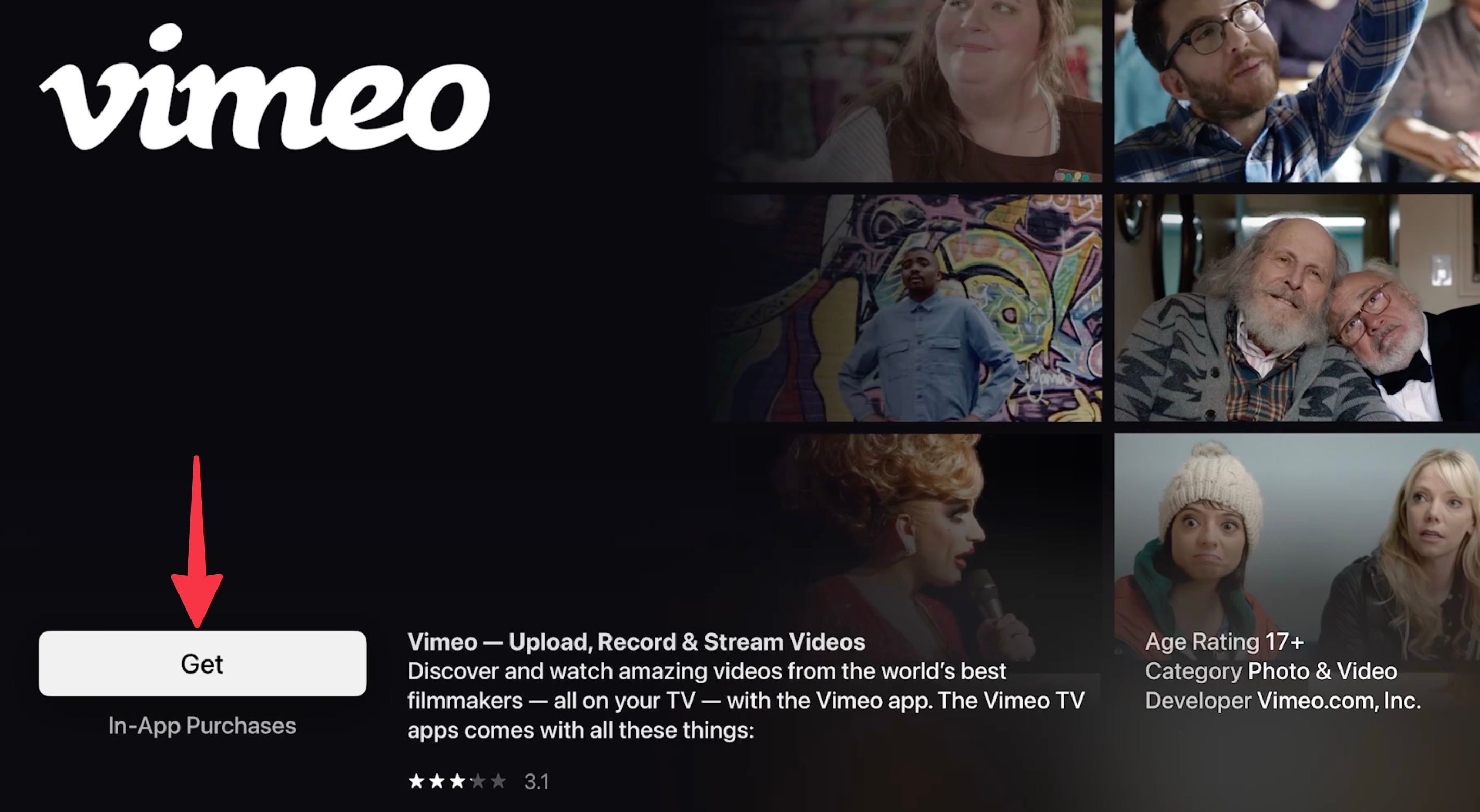 Watch vimeo discount on apple tv