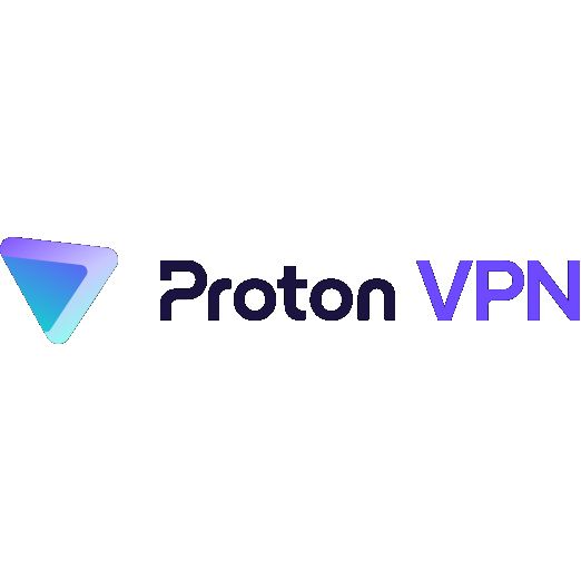Proton VPN logo on a white background
