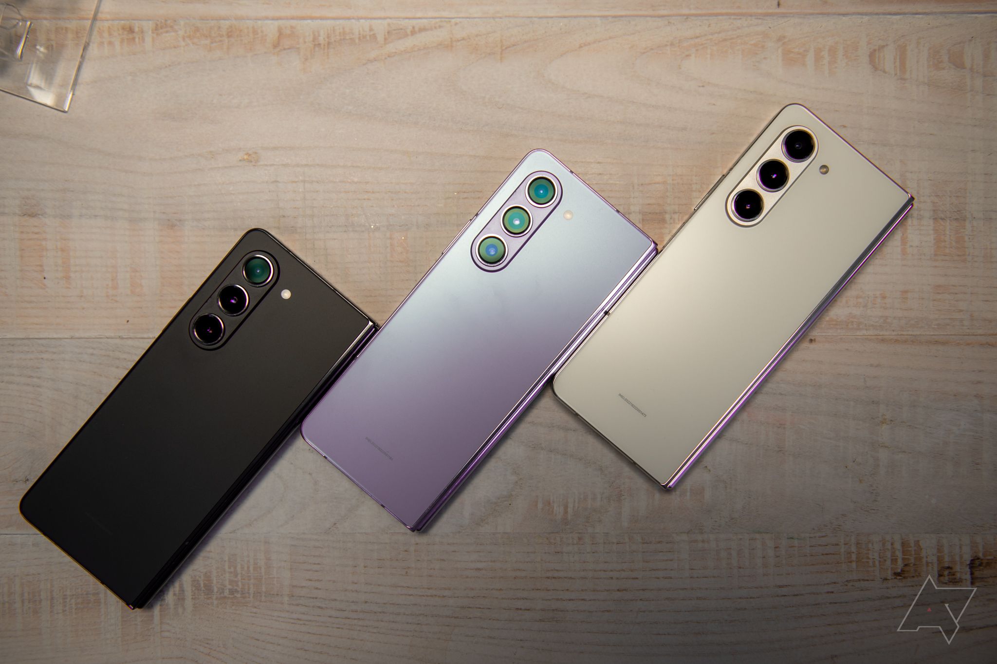 Samsung Galaxy Z Fold 5 in three colors