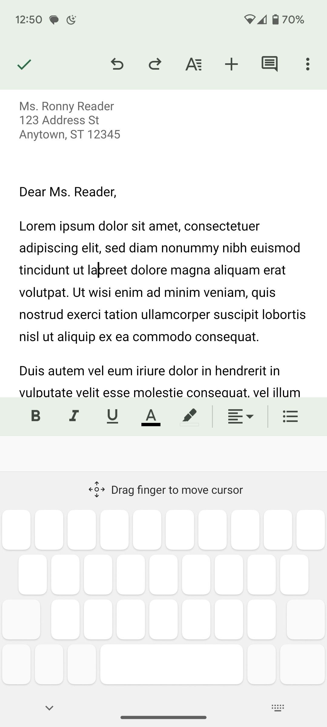 Gładzik w Swiftkey na Androidzie