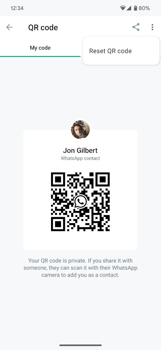 WhatsApp How to find and share your QR code
