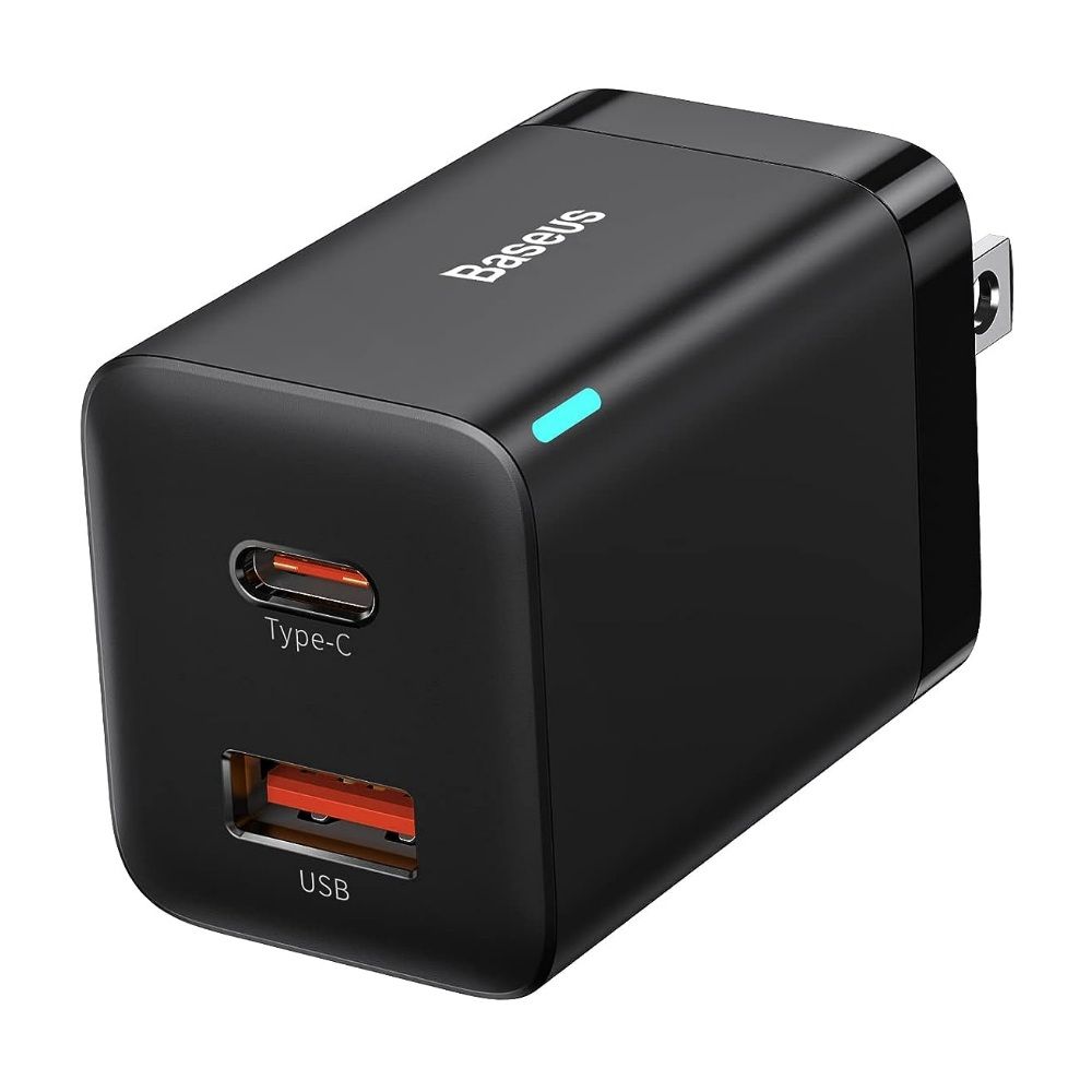 baseus 30w supersi charger, angled view