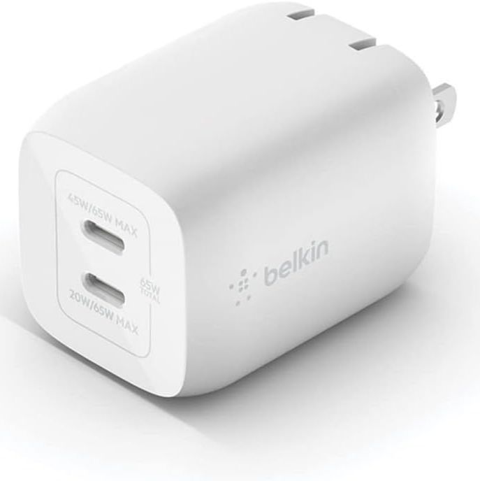 Render of the Belkin 65W GaN charger