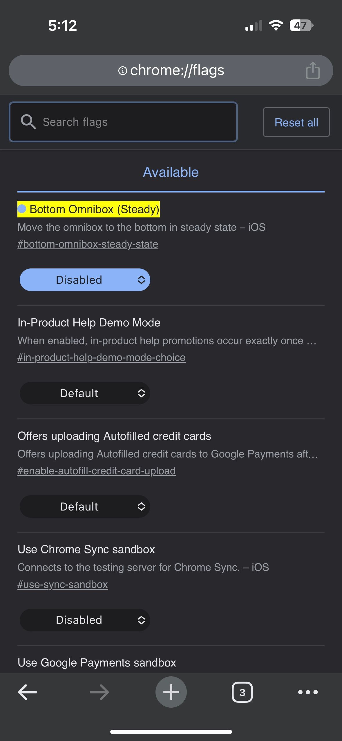 Google Chrome is letting iPhone users move the Omnibox to the bottom