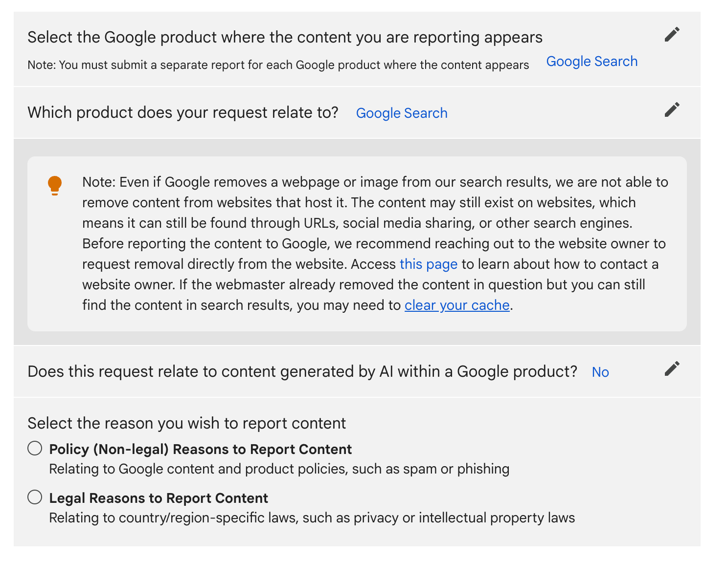 the Google Search correct gain