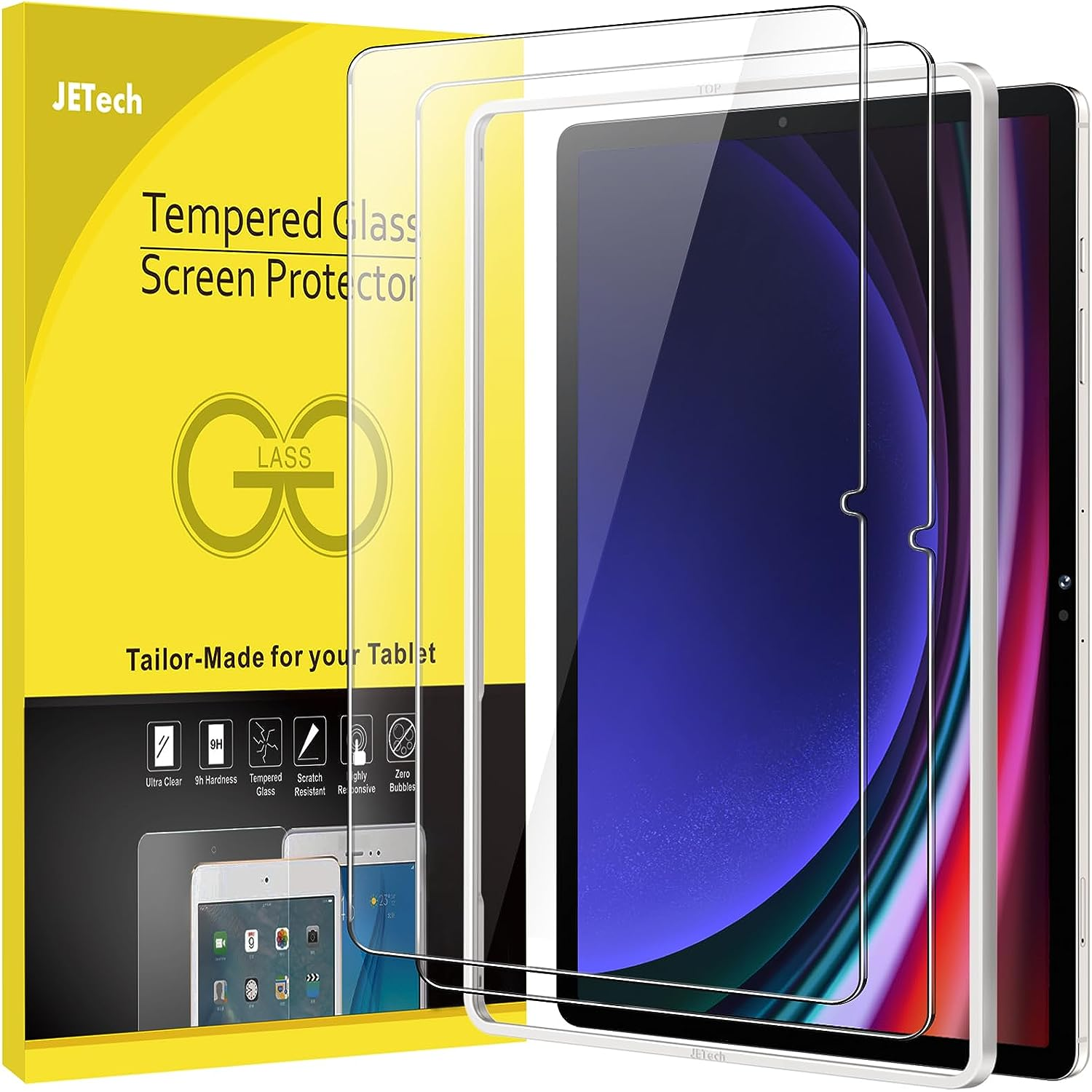 JETech S9+ two pack screen protectors