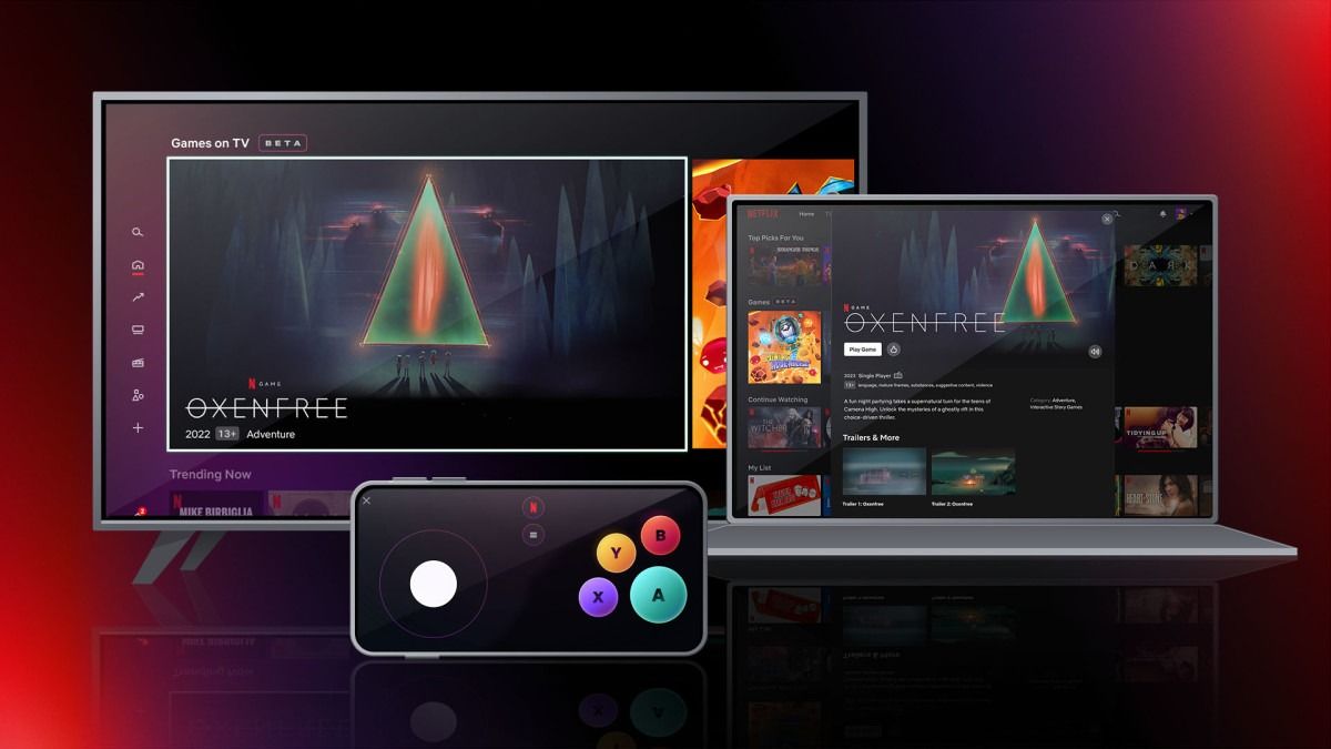 Netflix game titles on TVs and computers
