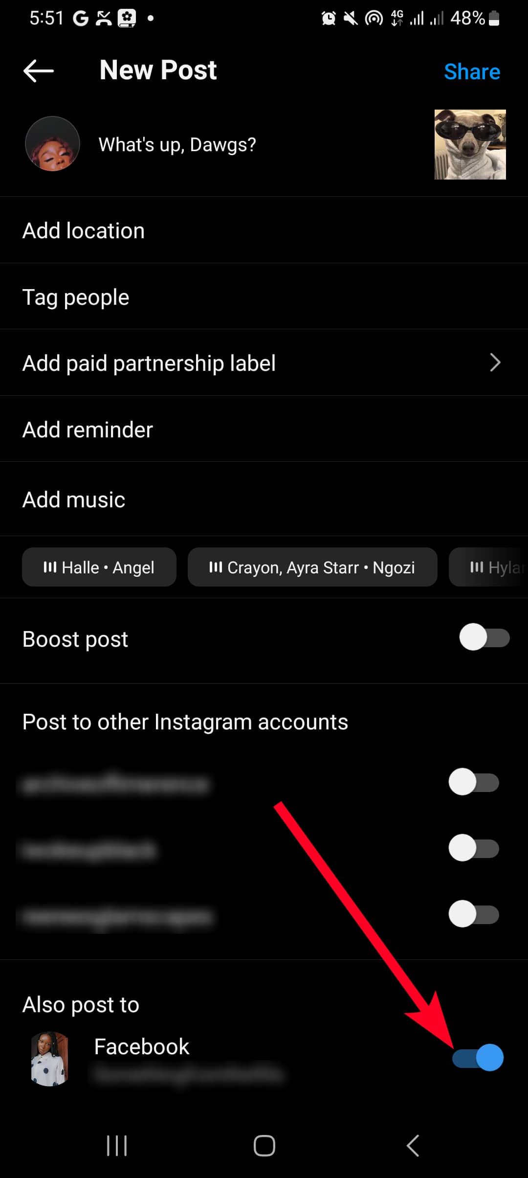 How to share your Instagram posts to Facebook