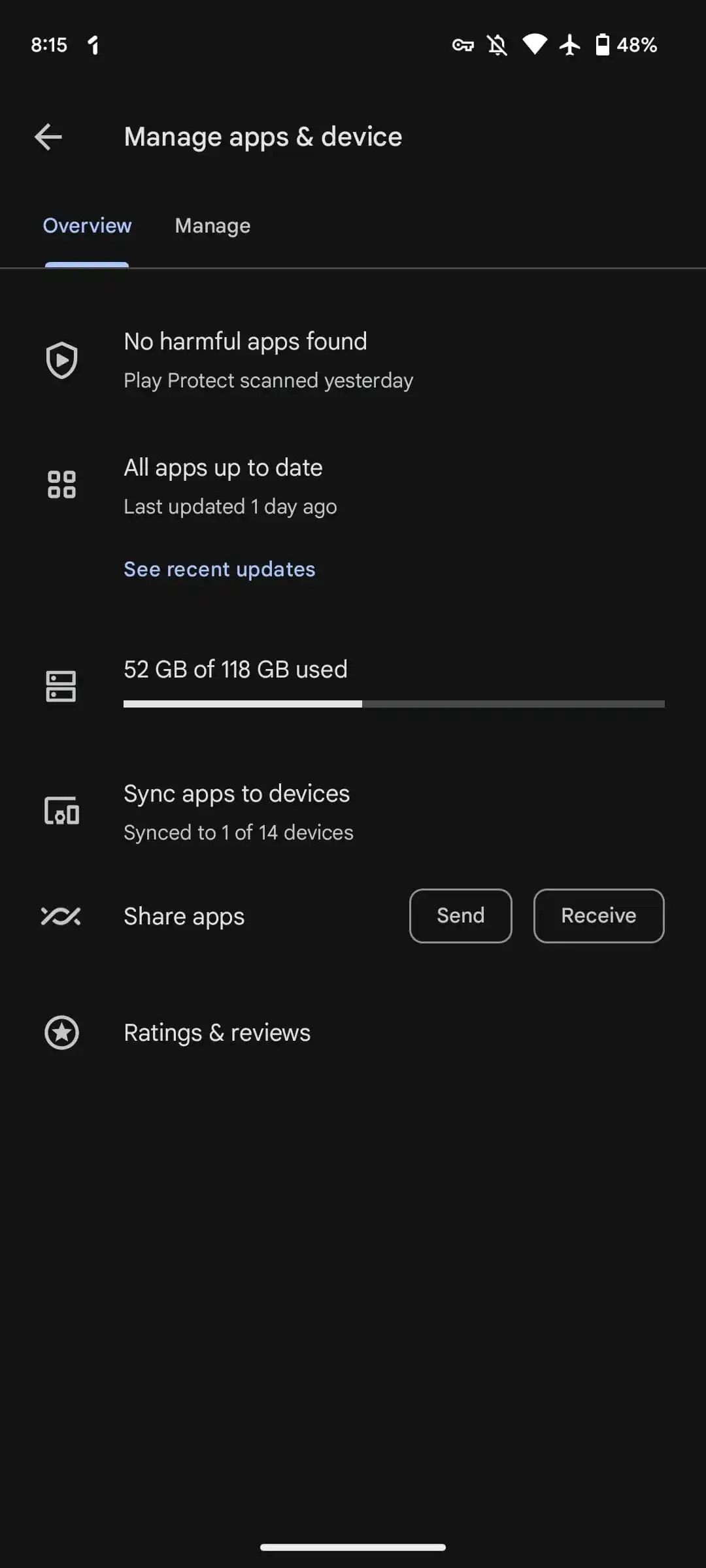 The Google Play Store is testing a nearly pitch-black dark theme