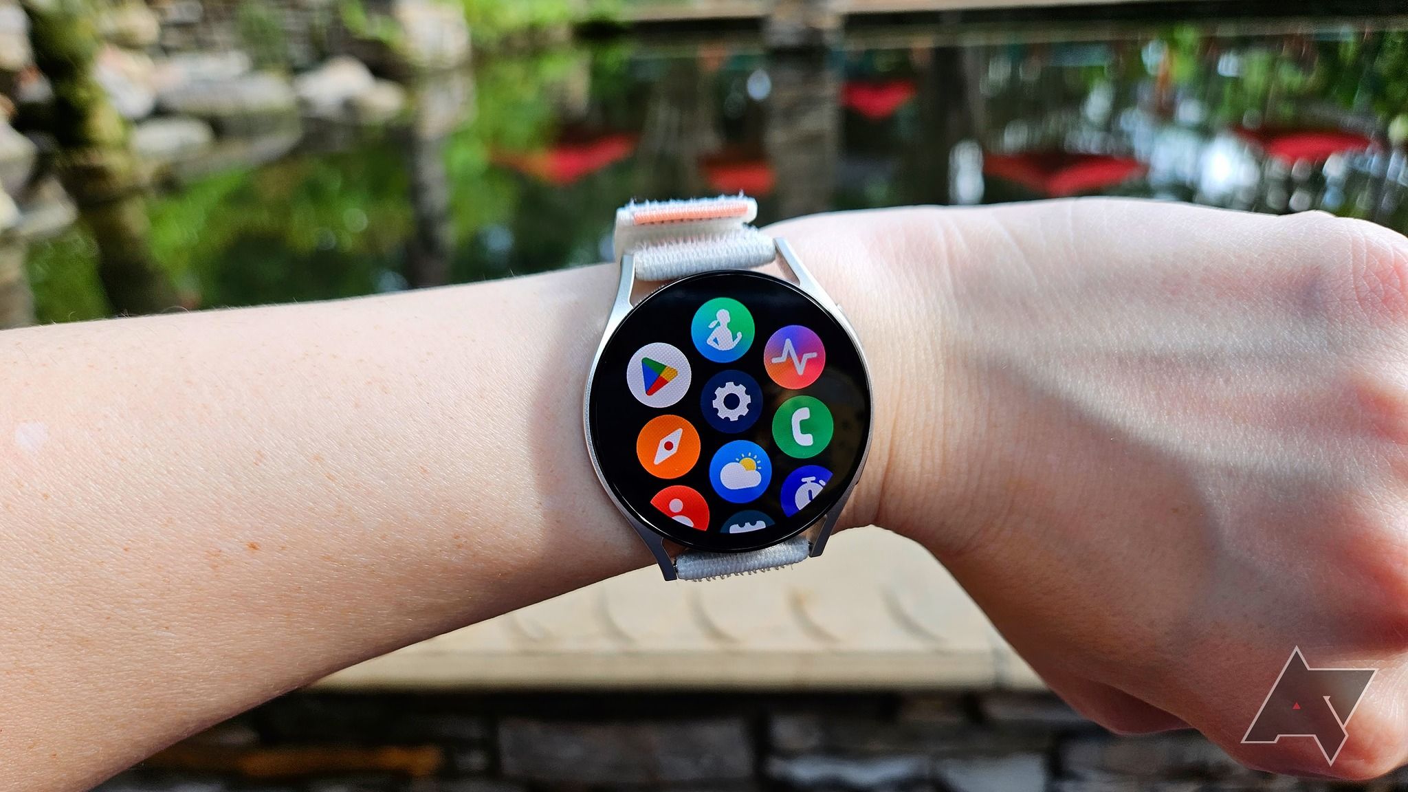 A Samsung Galaxy Watch 6 showing the apps screen.