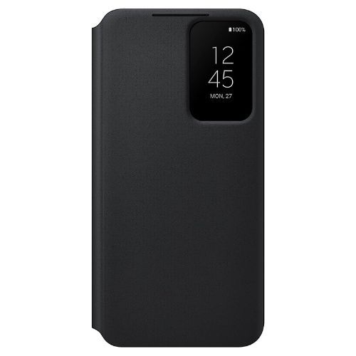 Samsung S-View Flip cover displaying time