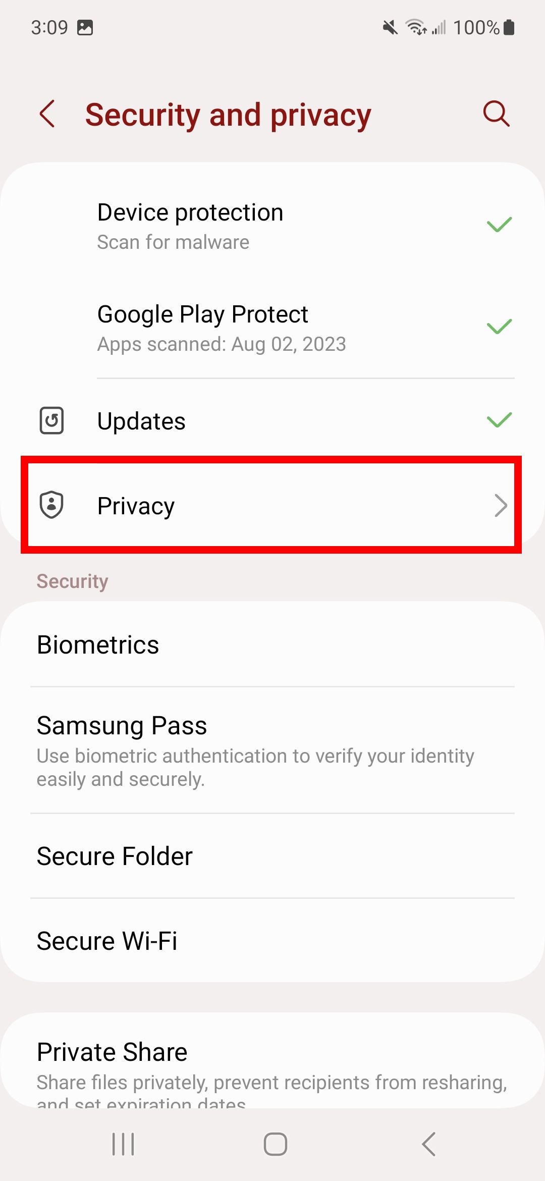 How to access Samsung's Privacy Dashboard