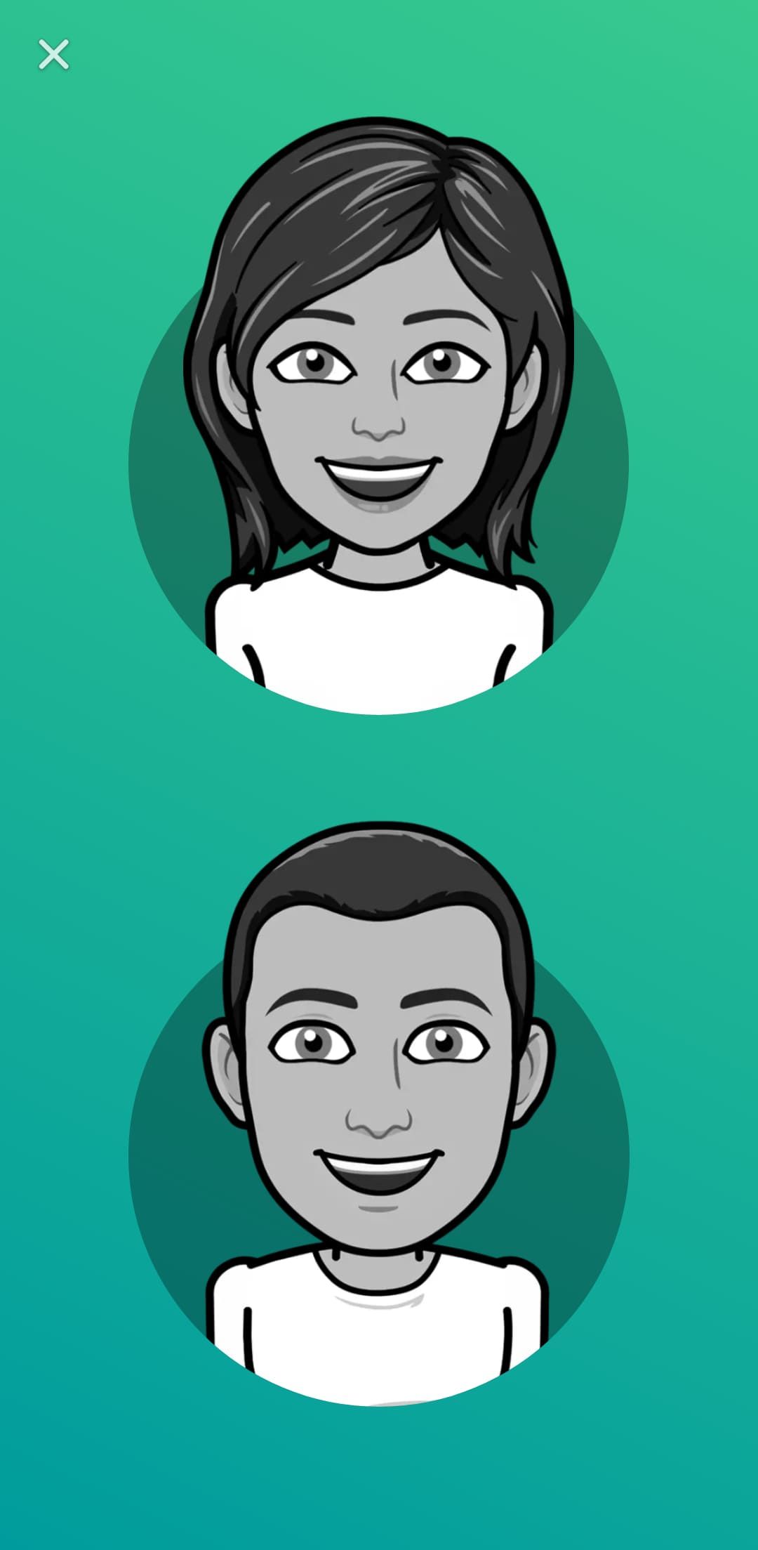 Deciding on a Bitmoji gender on a brand new memoir