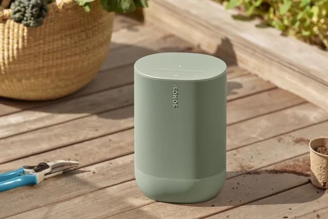 Leaked Sonos Move 2 press render in new olive shade