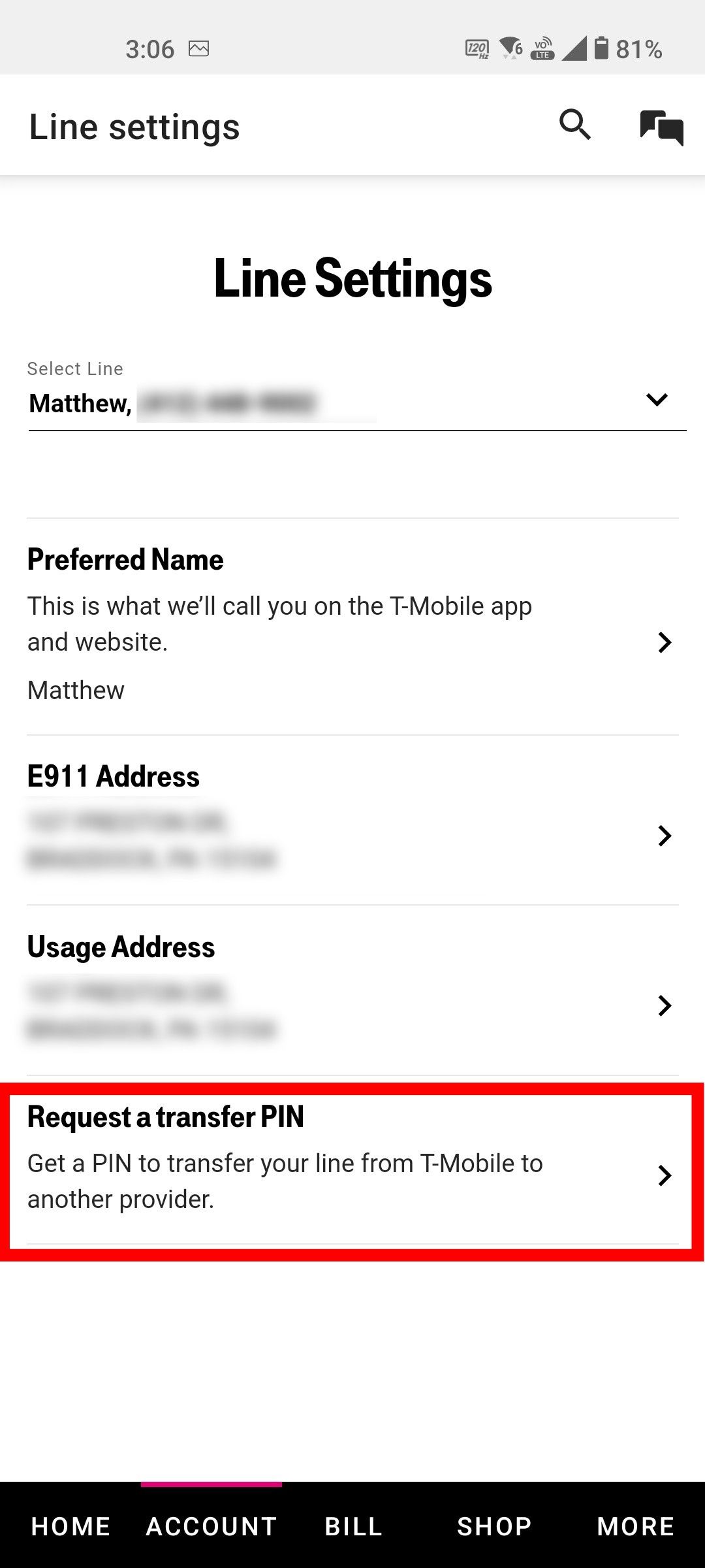 how to get a transfer pin through t mobile