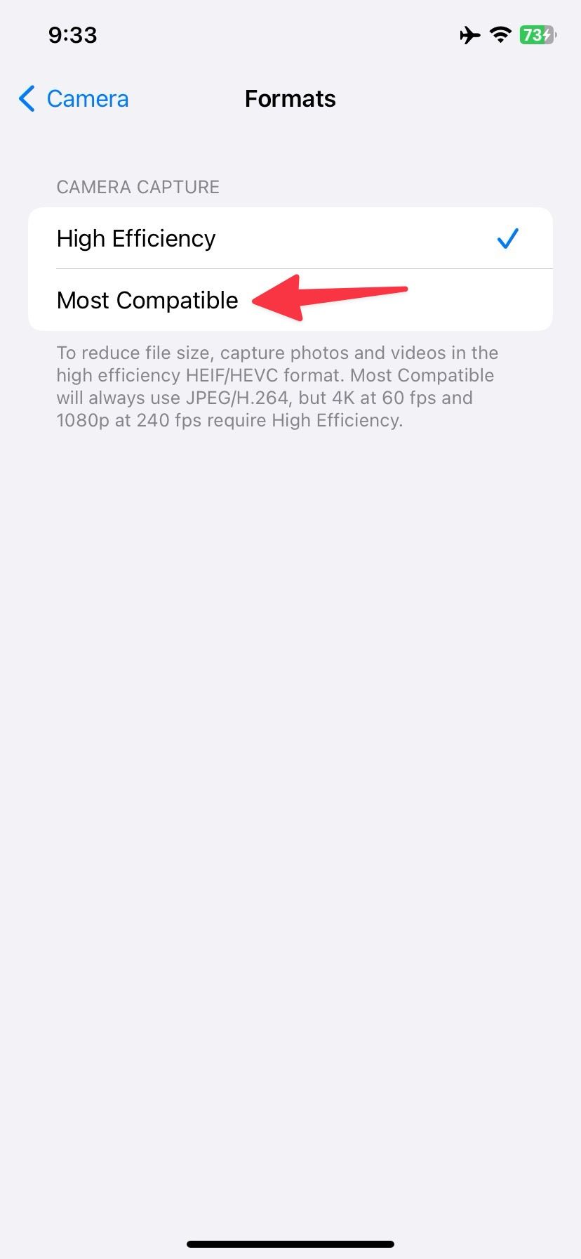 pick most fitted in iPhone camera