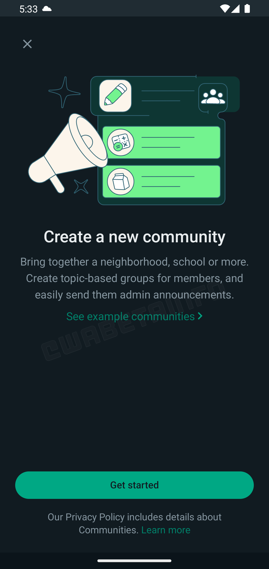 WhatsApp-community-example--demo-ui