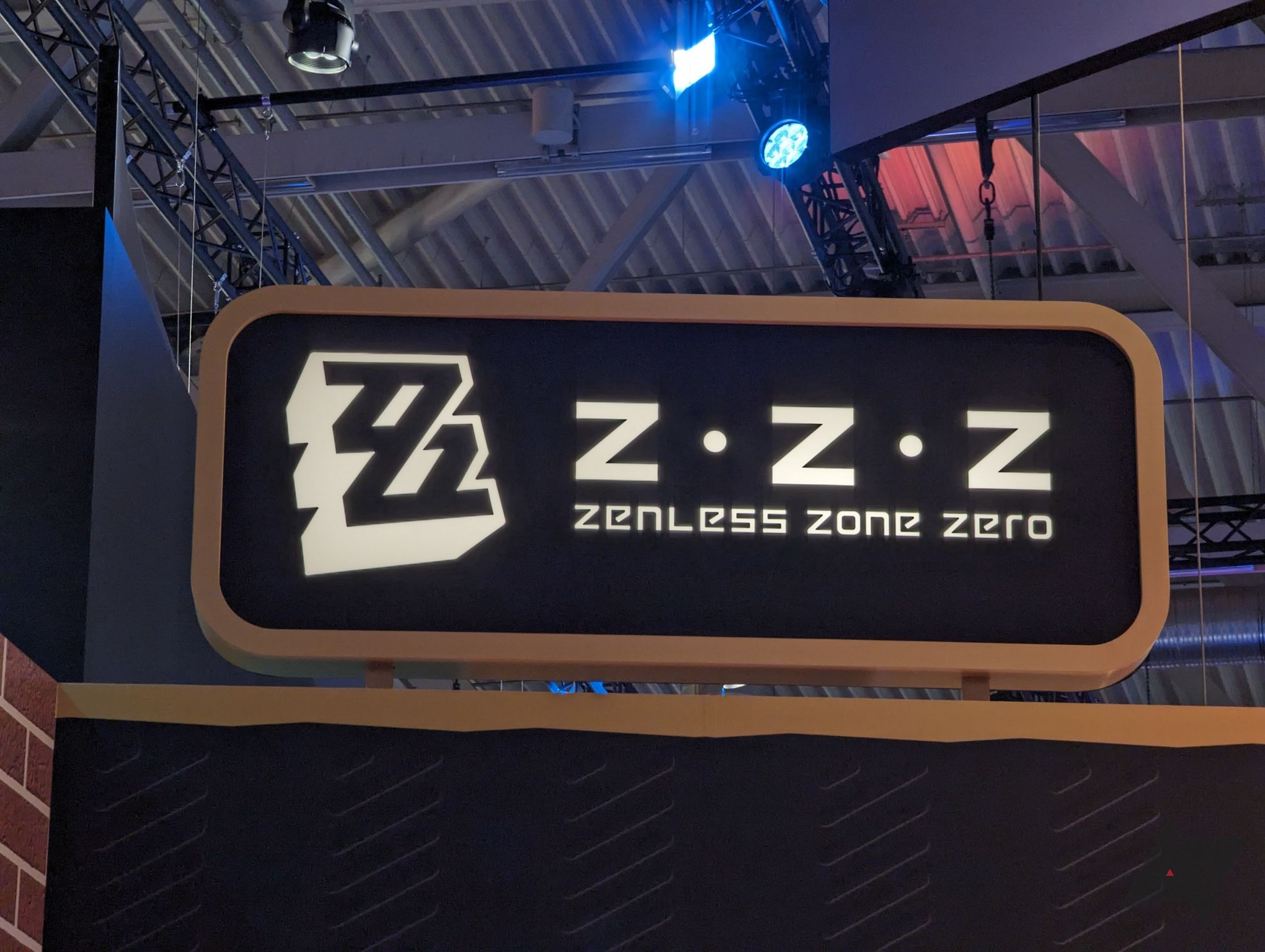 Zenless Zone Zero booth logo at Gamescom 2023