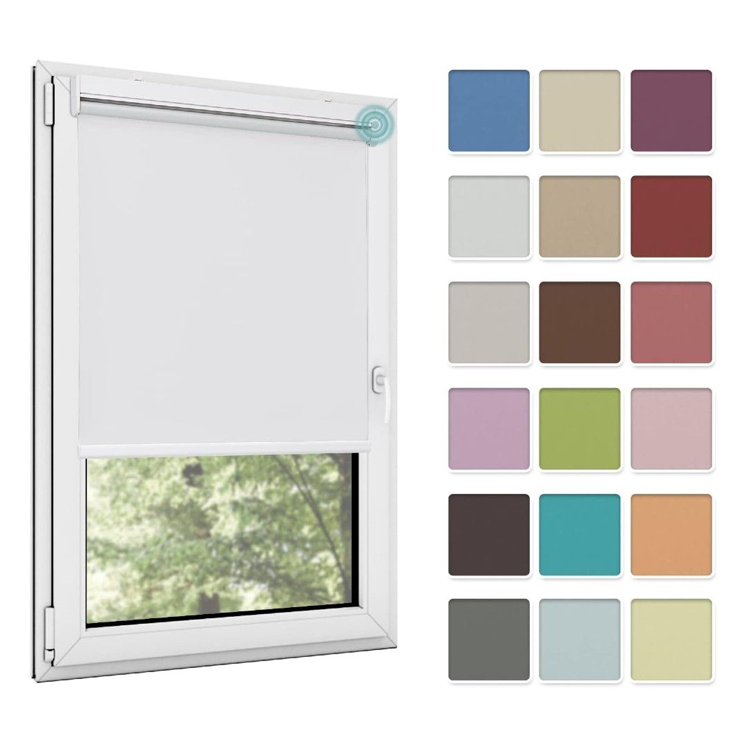 Allesin Motorized Roller Blinds with various color options