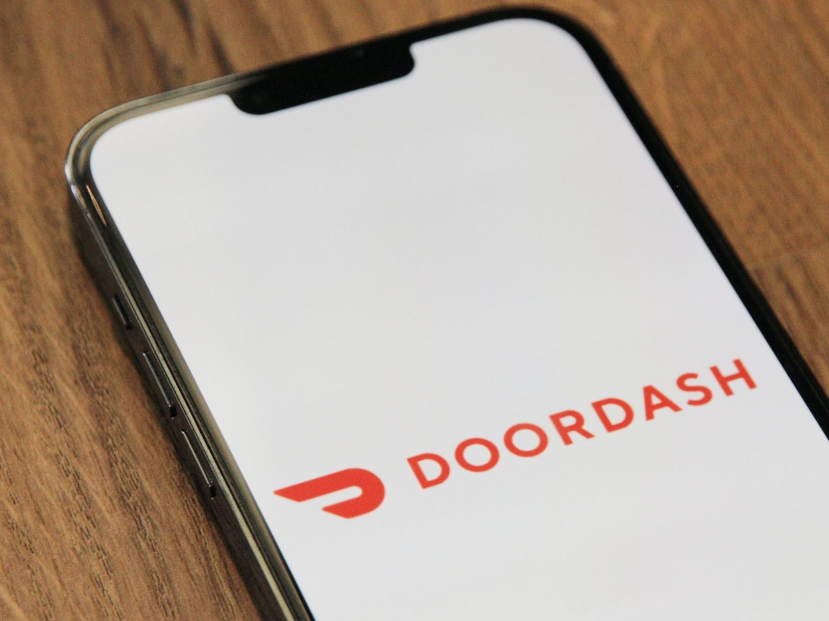 DoorDash app opened on a smartphone