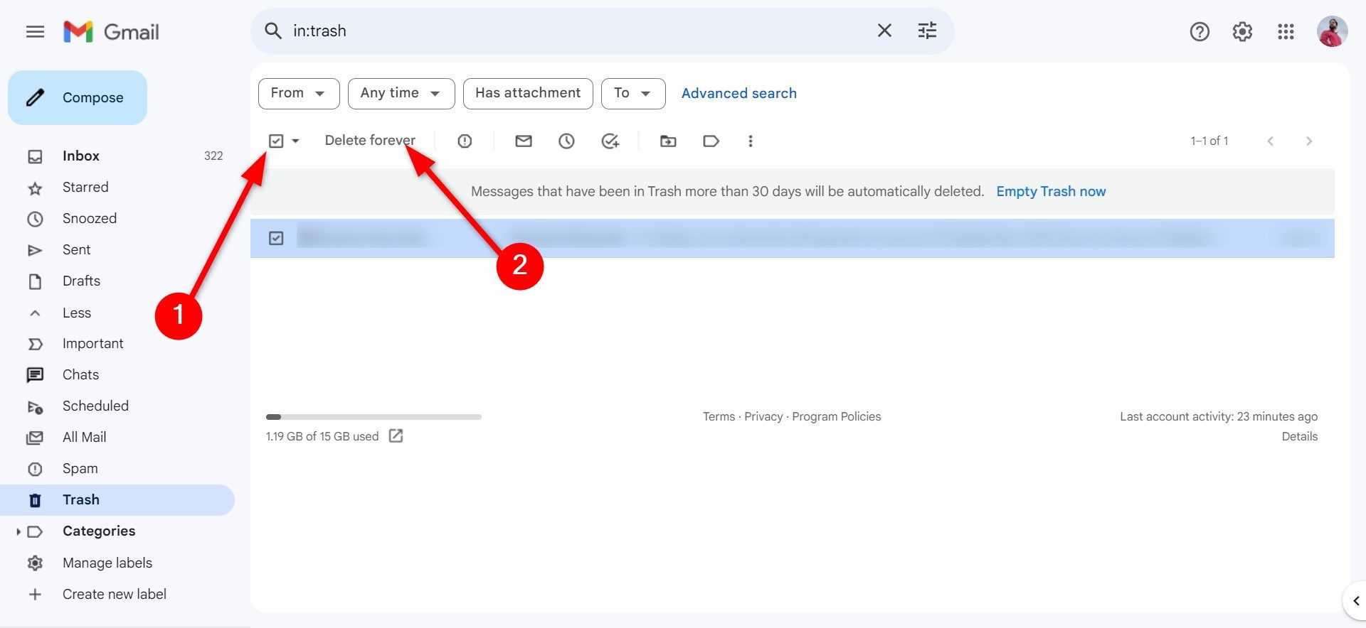 Gmail How to mass delete old email messages