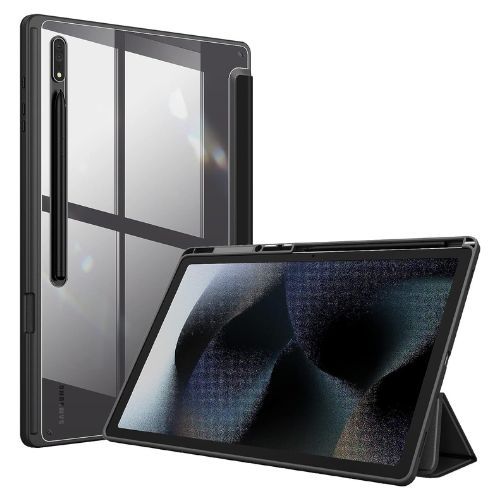 Fintie Hybrid Slim Case viewed in two positions