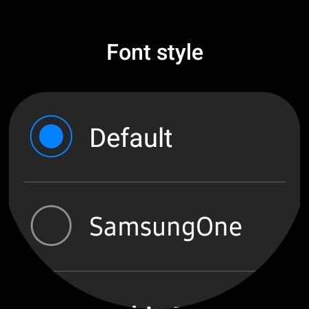 change font style in Galaxy Watch 6
