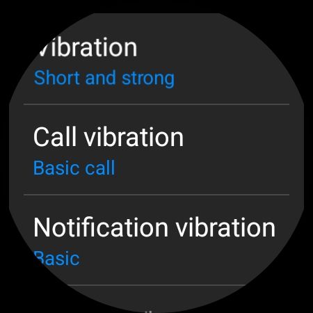 Vibration pattern on Galaxy Watch 5