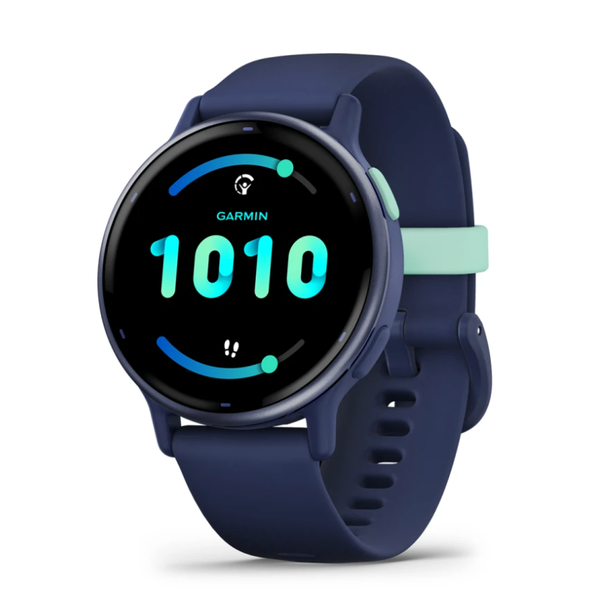 garmin vivoactive 5 smartwatch, angled view