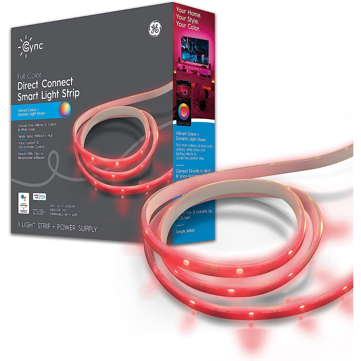 The GE Cync Smart LED Light Strip (16ft).