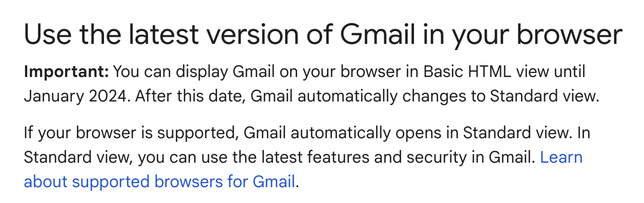 gmail-identical old-html-ogle