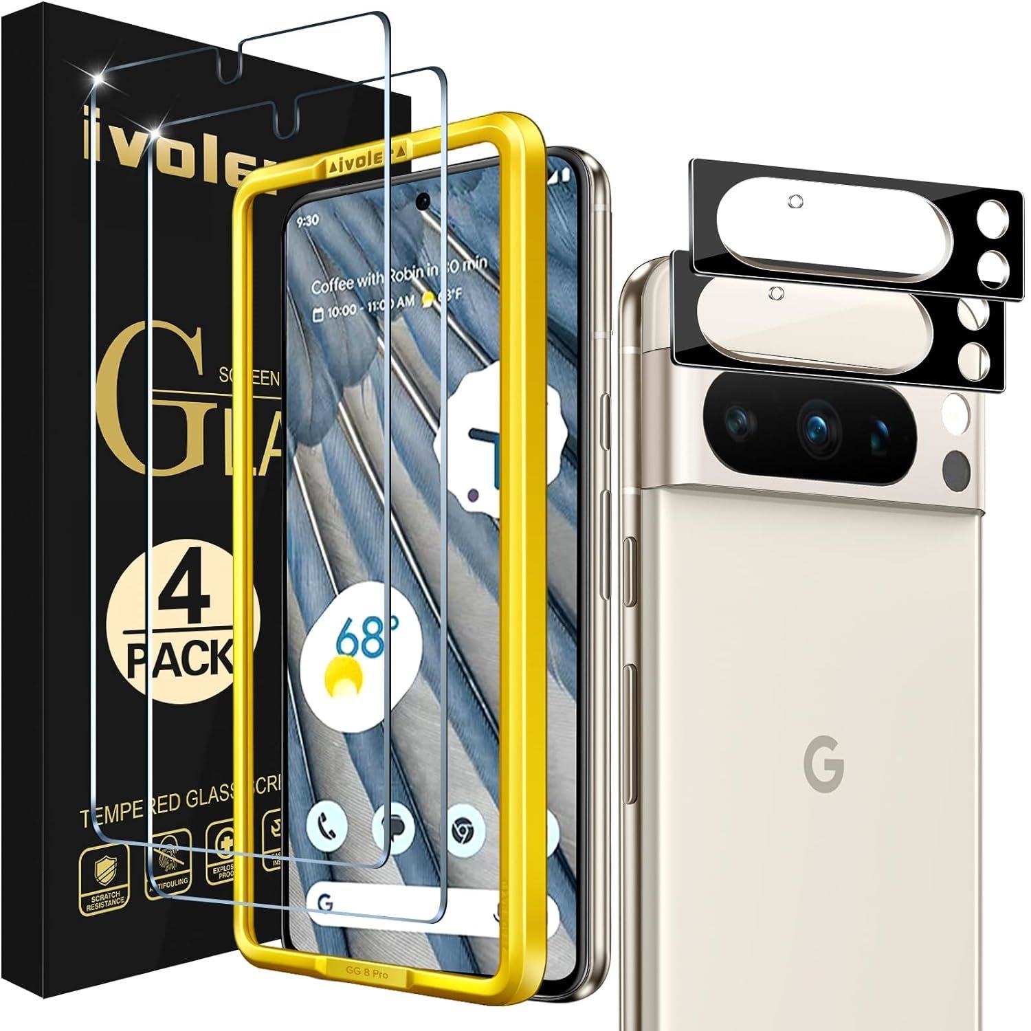 Ivoler Display Protector for Pixel 8 Pro