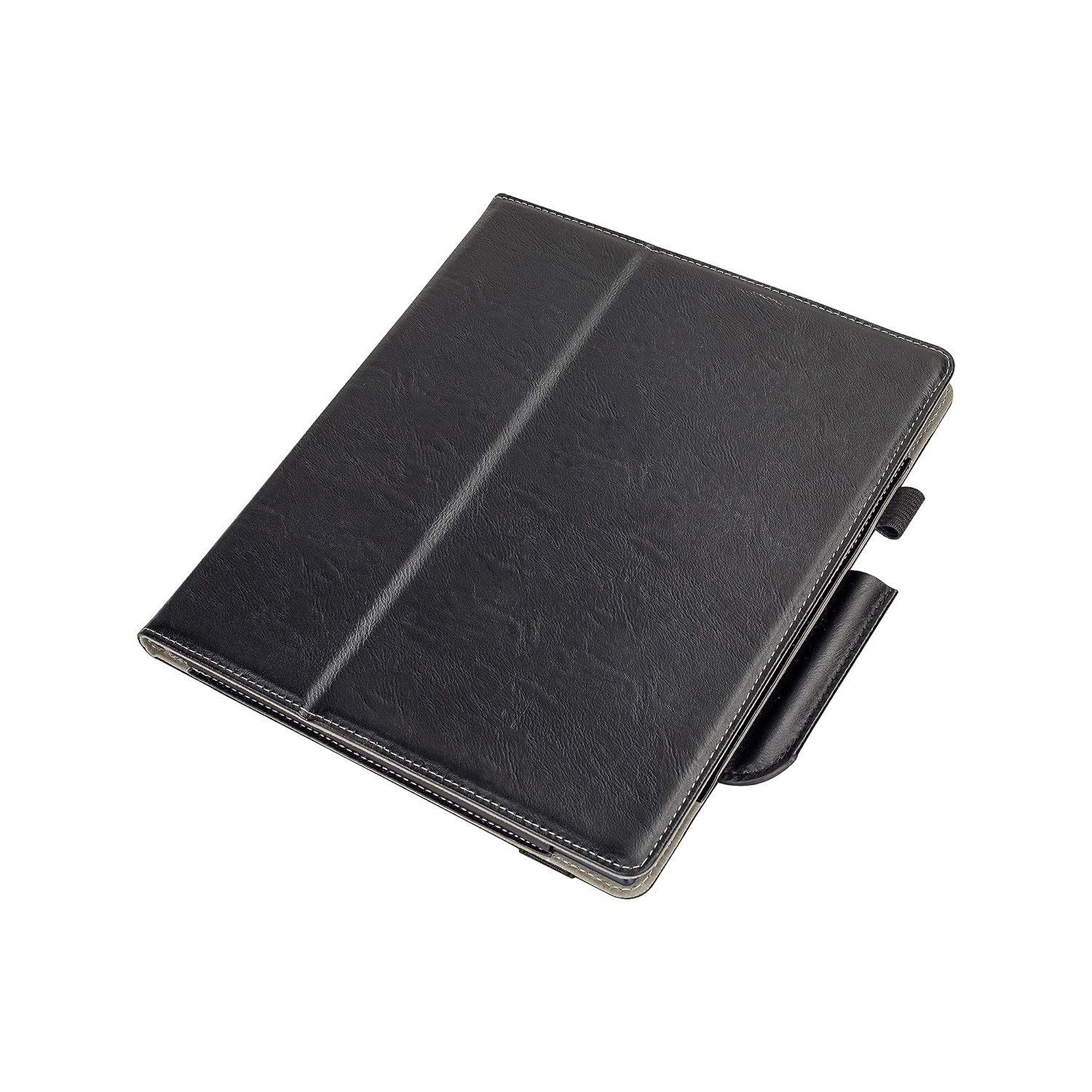 The KuRoKo Leather-based Handstrap Effectively matched Case for the Kindle Scribe is a PU leather folio case with a handstrap and pen holder.