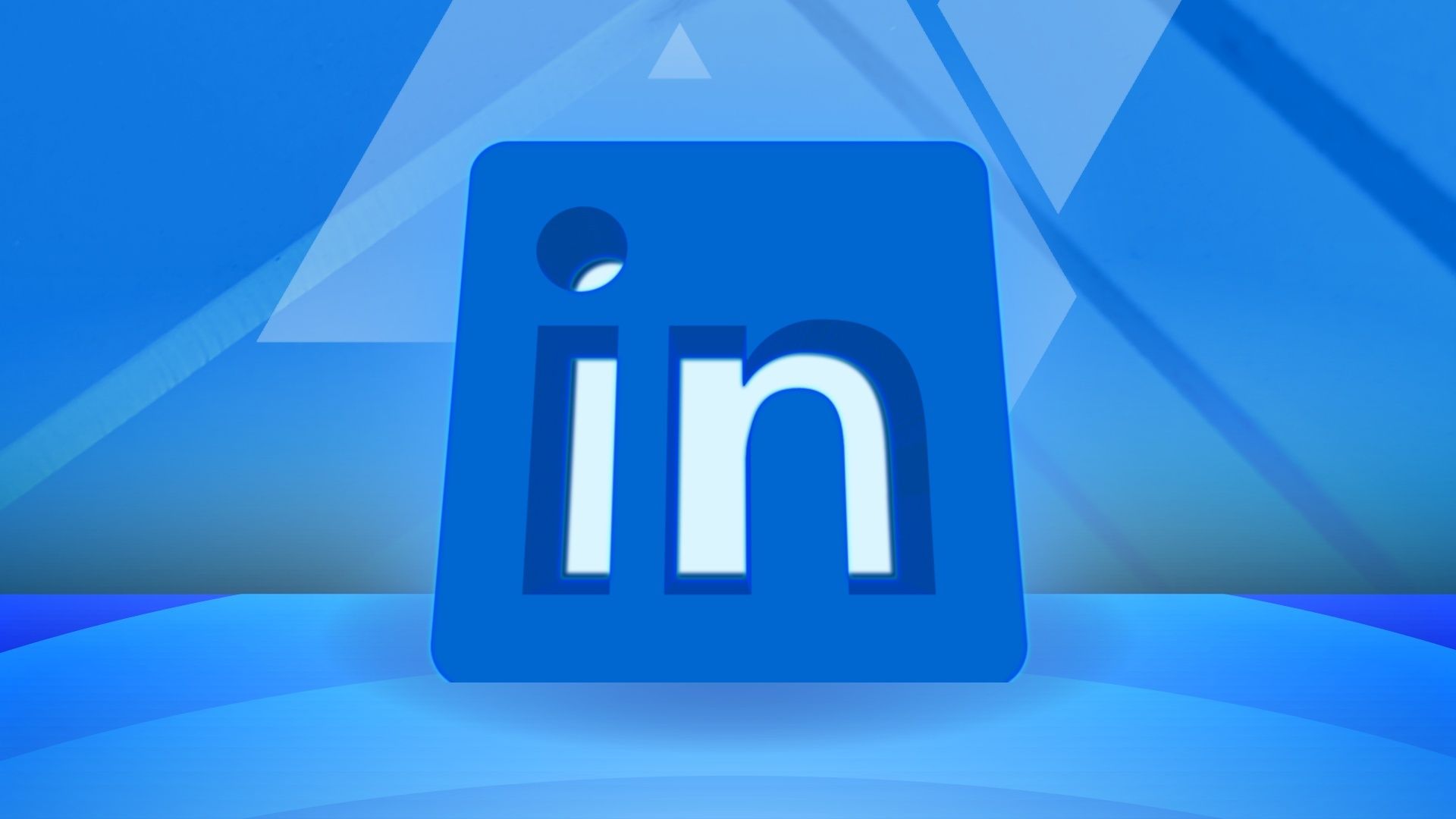 LinkedIn logo set on a blue backdrop with AP logo