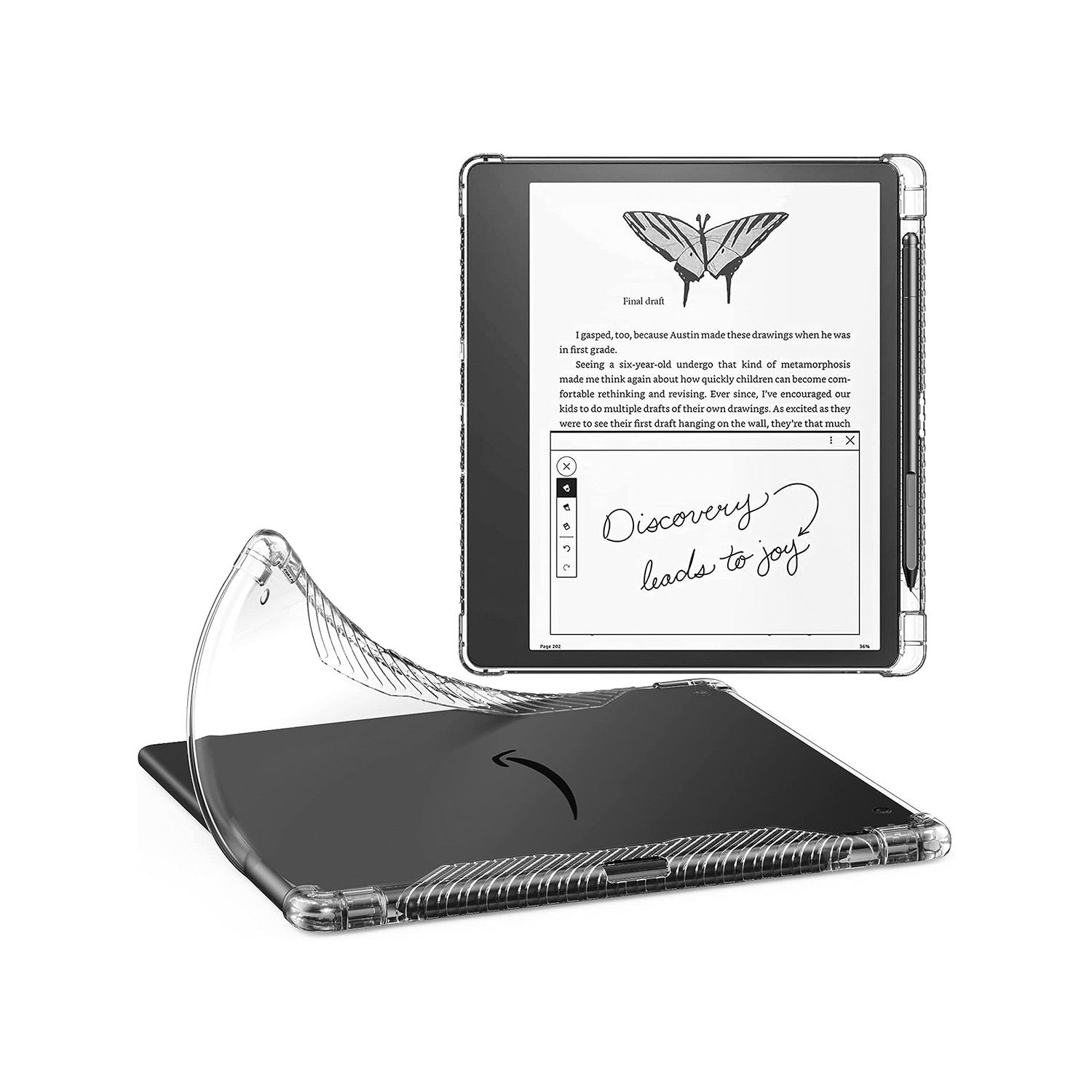 The MoKo Case is a TPU defending case for the Kindle Scribe