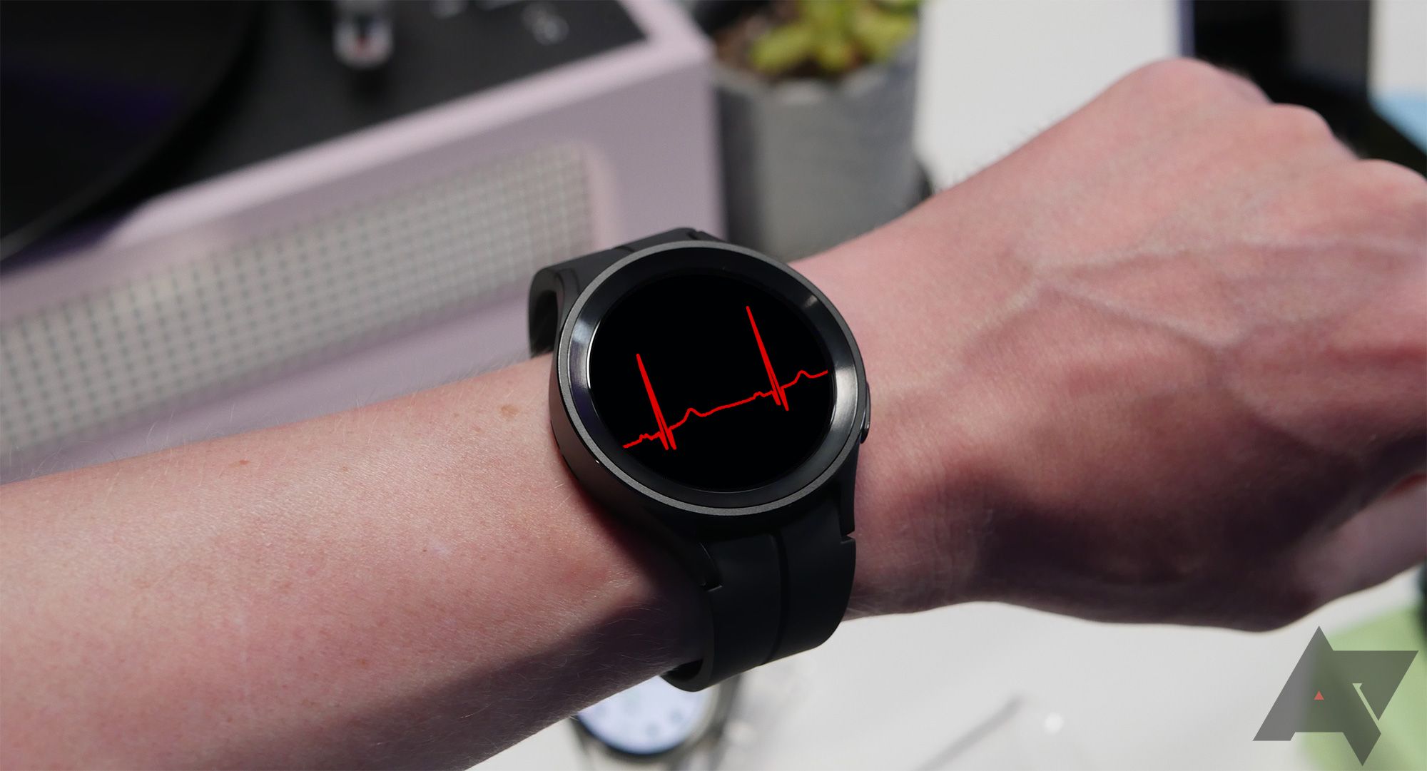 Samsung Galaxy Watch 5 Pro with ECG photoshopped in