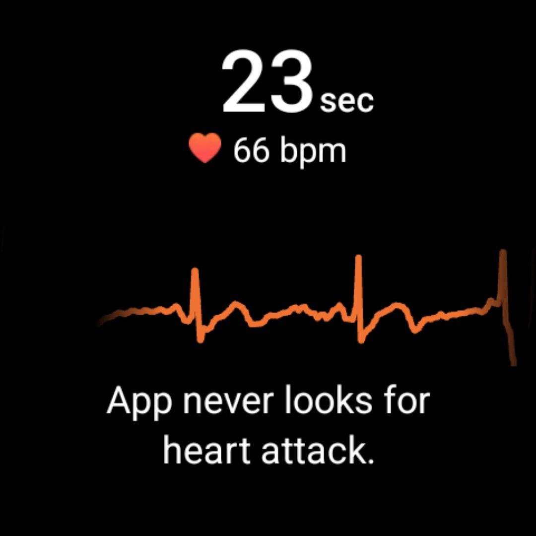 Wait 30 seconds while the Galaxy Watch 6 takes your EKG